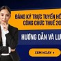 Hồ Sơ Đăng Ký Dự Tuyển Công Chức Thuế 2022