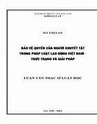 Quyền Của Người Khuyết Tật Trong Pháp Luật Việt Nam